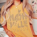 Large Mustard Nashville Tennessee Guitar Comfort Color Tee