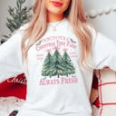  North Pole Christmas Tree Farm Graphic Sweatshirt