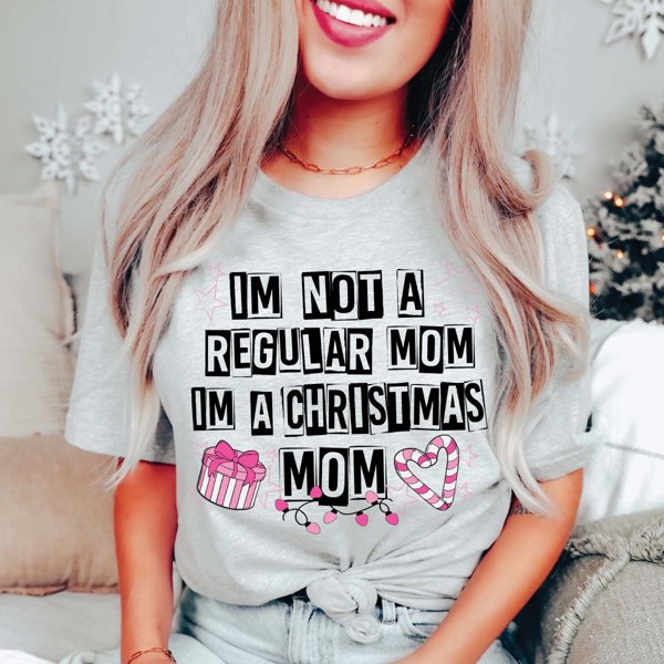 Not Regular Mom Christmas Mom Bella Graphic Tee