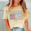 Large Butter Oceanside Comfort Color Tee