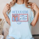 Large Chambray Oceanside Comfort Color Tee