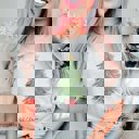 Medium Ash Oh Christmas Tree Red Striped Bow Bella Graphic Tee