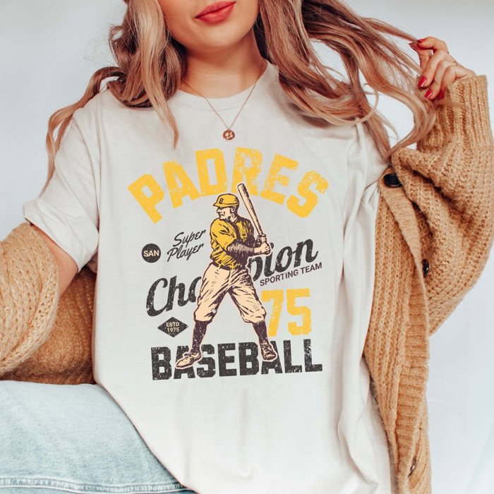 Padres Vintage Baseball Team Graphic Tee