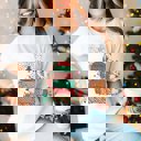 Small White Pencil Christmas Tree With Bow Bella Graphic Tee