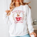 Large White Peppermint Mocha Social Club Graphic Sweatshirt