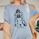  Personalized Football Player Bella Graphic Tee