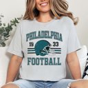 2X Solid Athletic Philadelphia Football Bella Graphic Tee