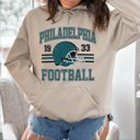 2X Sand Philadelphia Football Graphic Hoodie