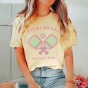 Large Butter Pickleball Social Club Comfort Color Tee