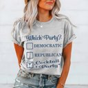 2X Ash Political Cocktail Party Graphic Tee