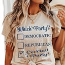 2X Natural Political Cocktail Party Graphic Tee