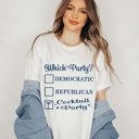 2X White Political Cocktail Party Graphic Tee