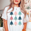 2X White Pretty Tree Collage Comfort Colors Tee