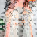 XL Ivory Pumpkin & Bow Collage With Stars Comfort Color Graphic Tee
