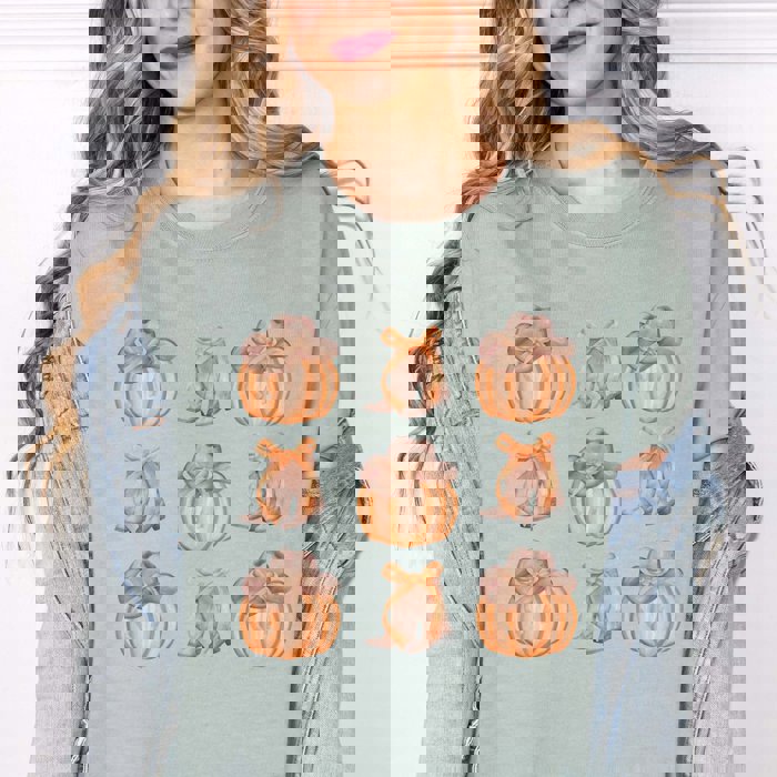 Pumpkin Country Collage Comfort Color Graphic Tee