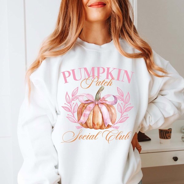 Pumpkin Patch Social Club Graphic Sweatshirt