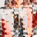 2X White Pumpkin Repeat Diagonal Bella Graphic Tee