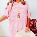 Medium Blossom Pumpkin Spice Latte Social Club Comfort Color Graphic Tee