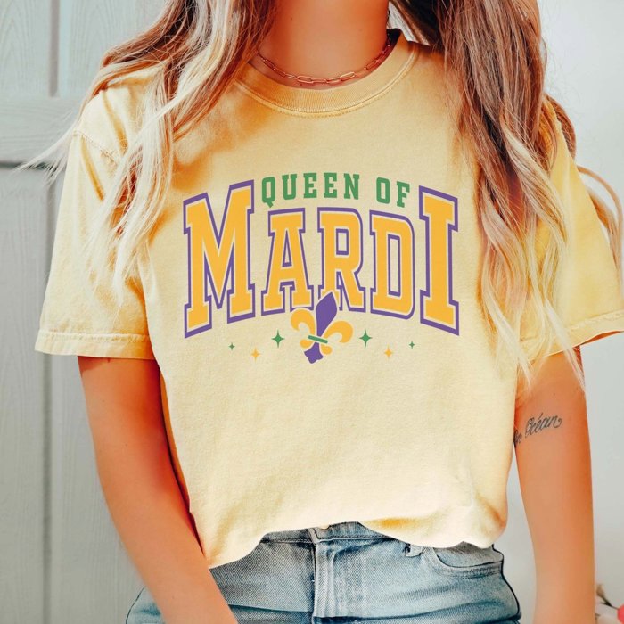 Queen of the Mardi Comfort Color Tee