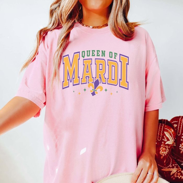 Queen of the Mardi Comfort Color Tee