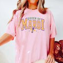 Large Blossom Queen of the Mardi Comfort Color Tee