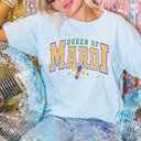 Large Chambray Queen of the Mardi Comfort Color Tee