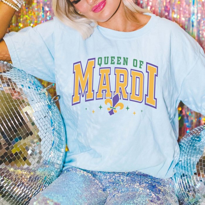 Queen of the Mardi Comfort Color Tee