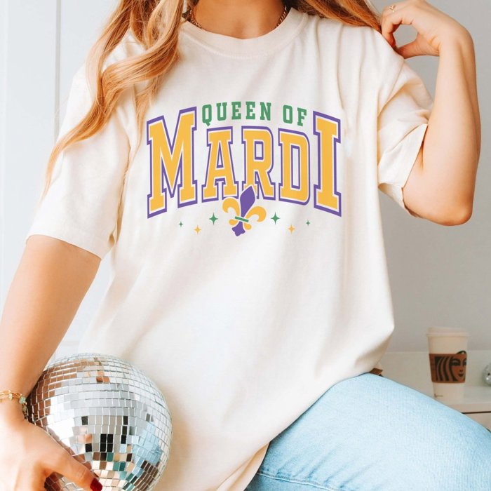 Queen of the Mardi Comfort Color Tee