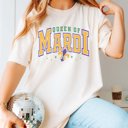 Large Ivory Queen of the Mardi Comfort Color Tee