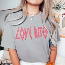 Large Grey Rockin' Love Bites Comfort Color Graphic Tee