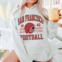 2X Ash San Francisco Football Graphic Hoodie