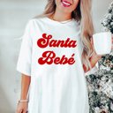 Large White Santa Bebe Comfort Colors Tee