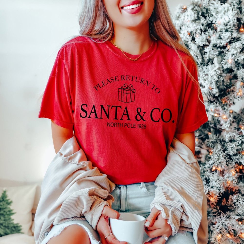 Santa & Co North Pole Comfort Colors Tee