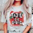 2X Athletic Grey Santa Is So Fetch Christmas Bella Graphic Tee