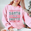  Santa Is A Swiftie Ugly Sweater Graphic Sweatshirt