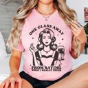 2X Pink Saying What I Really Think Graphic Tee