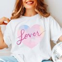  Script Lover Heart Comfort Color Tee