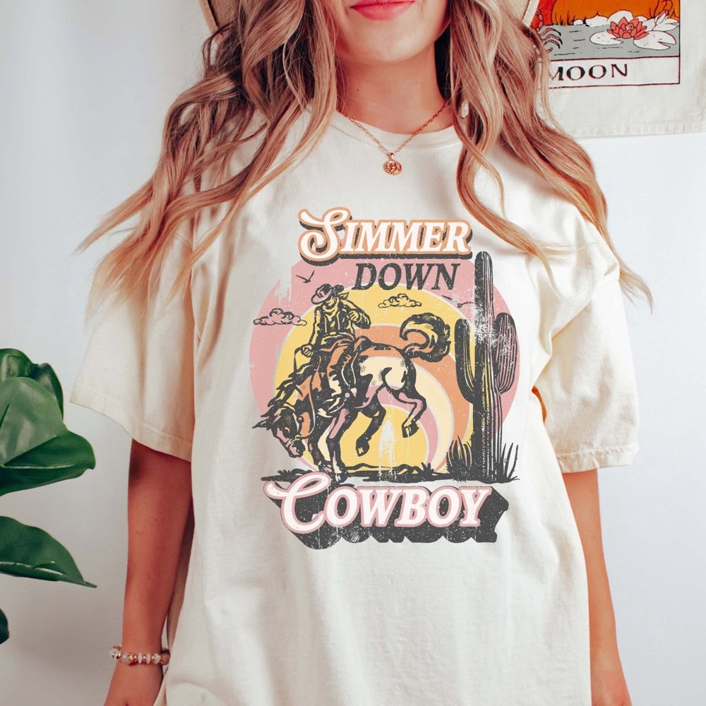 Simmer Down Cowboy Comfort Color Tee