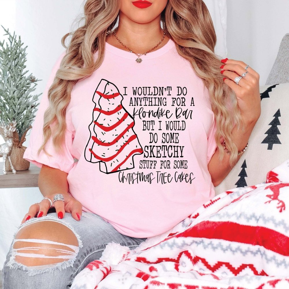 Sketchy Stuff Christmas Tree Cakes Bella Graphic Tee