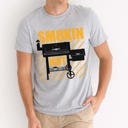 Large Athletic Grey Smokin' Hot Grilling Graphic Tee