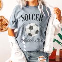 2X Grey Soccer Athletic Club Comfort Color Tee