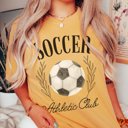 2X Mustard Soccer Athletic Club Comfort Color Tee