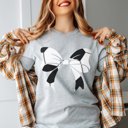  Soccer Large Bow Tee