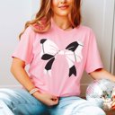 2X Pink Soccer Large Bow Tee