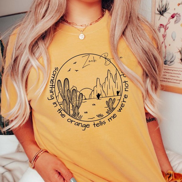 Something In The Orange Circle Comfort Color Tee