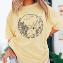 Large Butter Something In The Orange Circle Comfort Color Tee