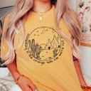 2X Mustard Something In The Orange Circle Comfort Color Tee