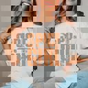 2X Ivory Spice Girl Distressed Comfort Color Graphic Tee