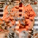 2X Heather Orange Spooky Girly Bow Bella Graphic Tee