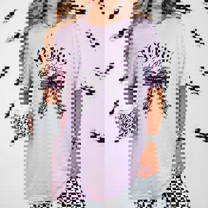 Spooky Girly Bow Bella Graphic Tee